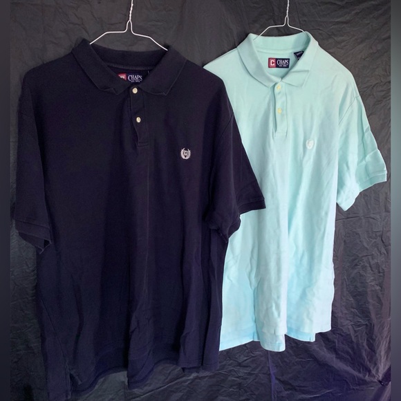 Chaps Polo Ralph Lauren Polo Shirt 2pc Lot Mens XXL/3XLB Plus Size Classic - Picture 5 of 5